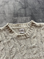 (XXL) C.P Company мъжки вълнен Heavy Knit пуловер / блуза (ретро модел от период 2001-2007г.)